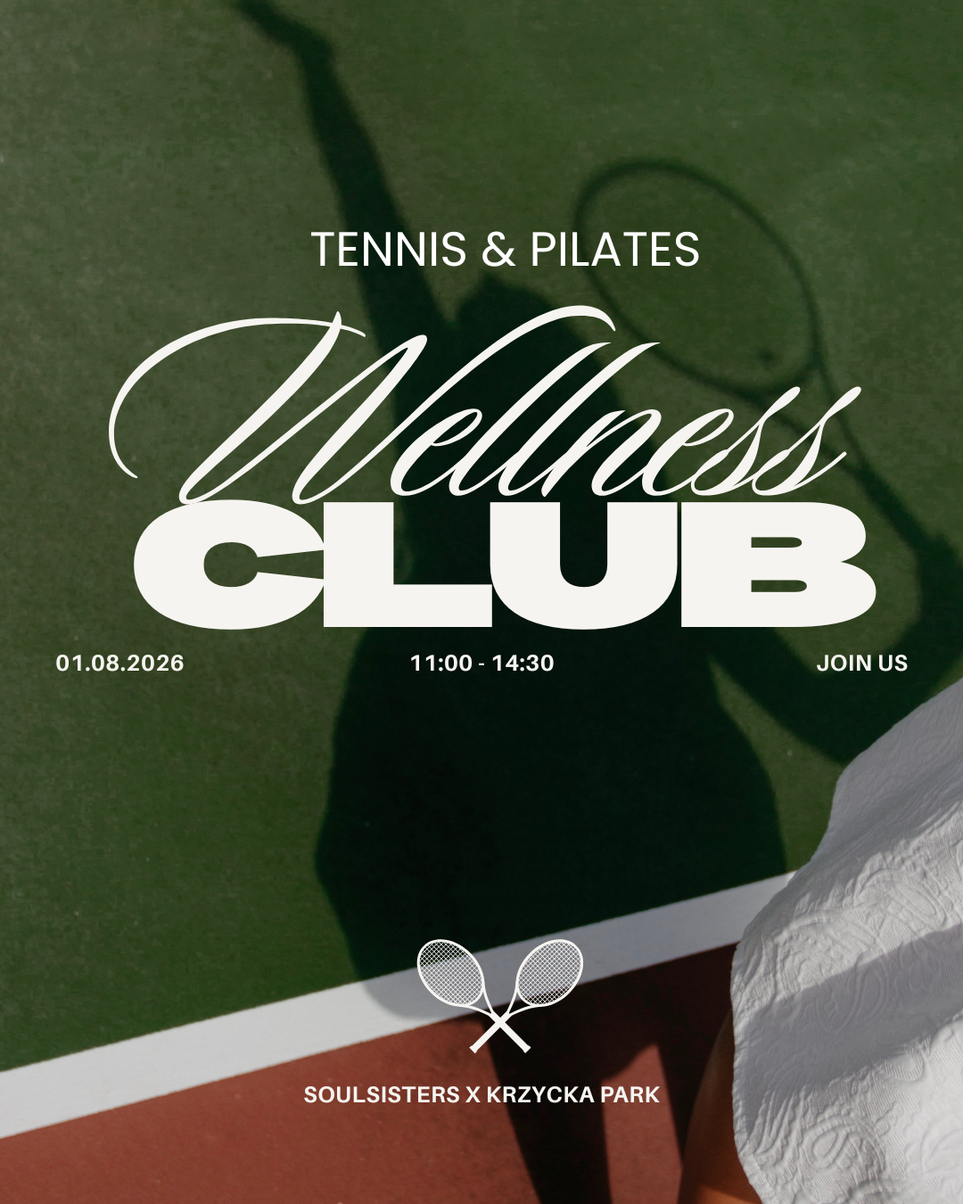 01.08 WELLNESS CLUB: Pilates & Tennis w Krzycka Park